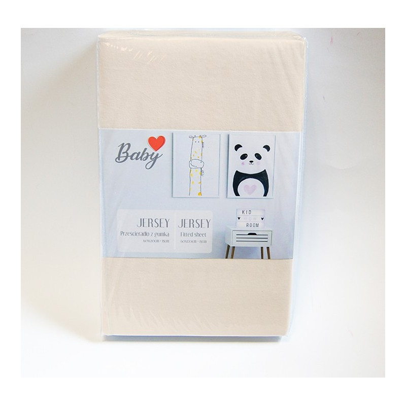 Junior Jersey Faconlagen Ecru 60x120x15 cm fra MytrendyHome.dk