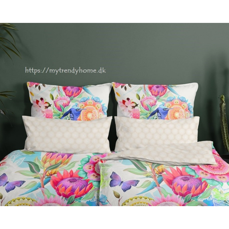 Bomuldssatin sengetøj Chess med mandala ornament fra MytrendyHome.dk