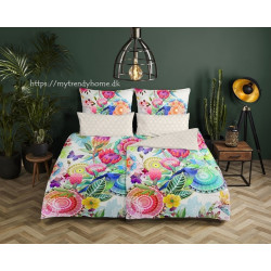Bomuldssatin sengetøj Chess med mandala ornament fra MytrendyHome.dk