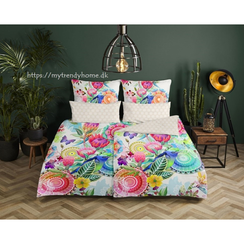 Bomuldssatin sengetøj Chess med mandala ornament fra MytrendyHome.dk