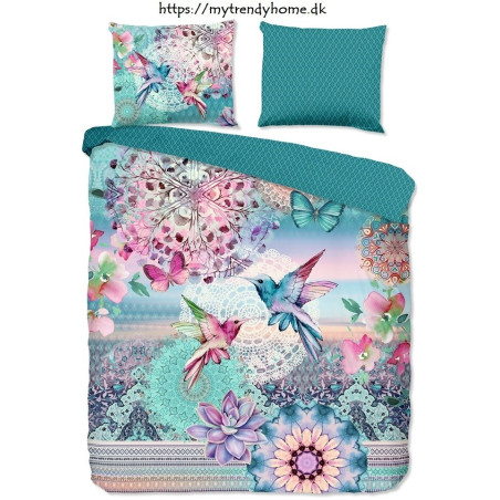 Bomuldssatin sengetøj Ganesha med mandala ornament fra MytrendyHome.dk