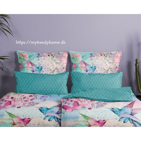 Bomuldssatin sengetøj Ganesha med mandala ornament fra MytrendyHome.dk