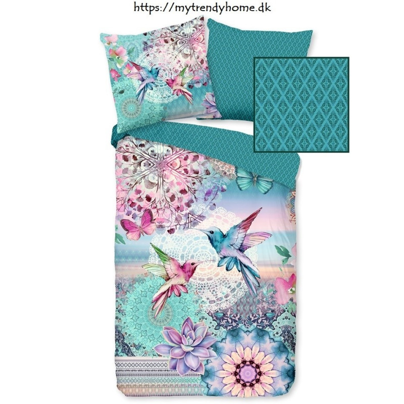 Bomuldssatin sengetøj Ganesha med mandala ornament fra MytrendyHome.dk