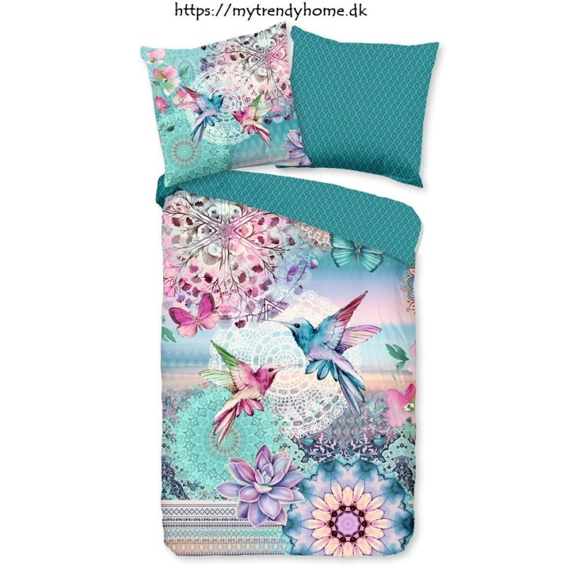 Bomuldssatin sengetøj Ganesha med mandala ornament fra MytrendyHome.dk