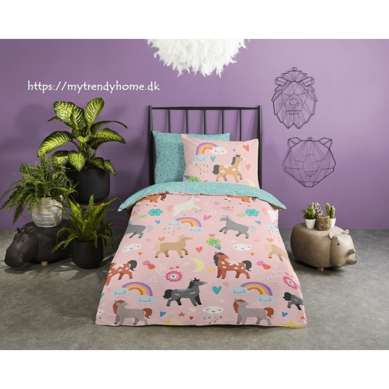 Børnesengetøj Horses med Heste fra MyTrendyHome.dk