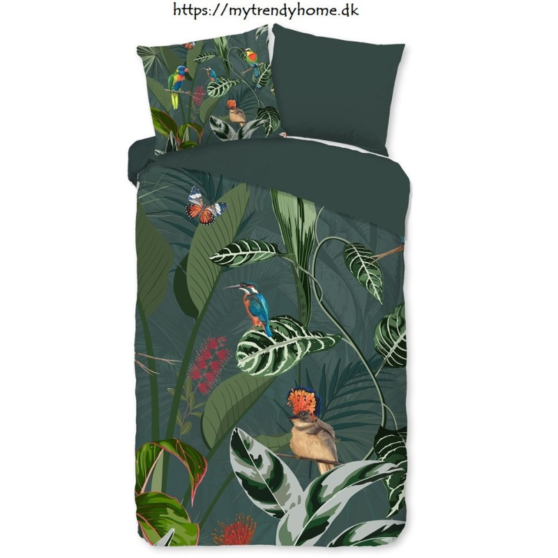 Sengesæt Charlotte Green med eksotisk blomster fra MyTrendyHome.dk