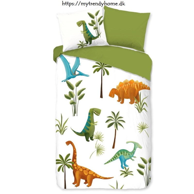 Børnesengetøj Jurassic Park med dinosaur fra MyTrendyHome.dk