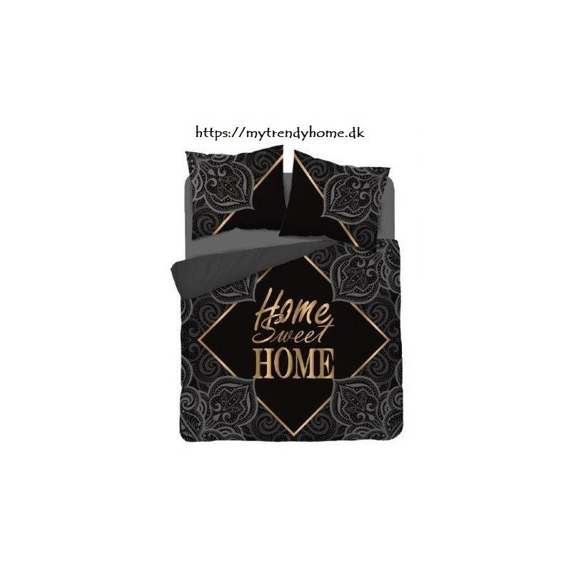 Sengesæt Sweet Home, Black/Gold fra MyTrendyHome.dk