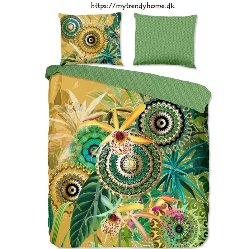 Bomuldssatin sengetøj Yissa med mandala ornament fra MytrendyHome.dk