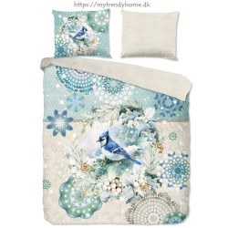 Flonel sengesæt Camunda med mandala og fugle fra MyTrendyHome.dk