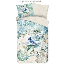 Flonel sengesæt Camunda med mandala og fugle fra MyTrendyHome.dk
