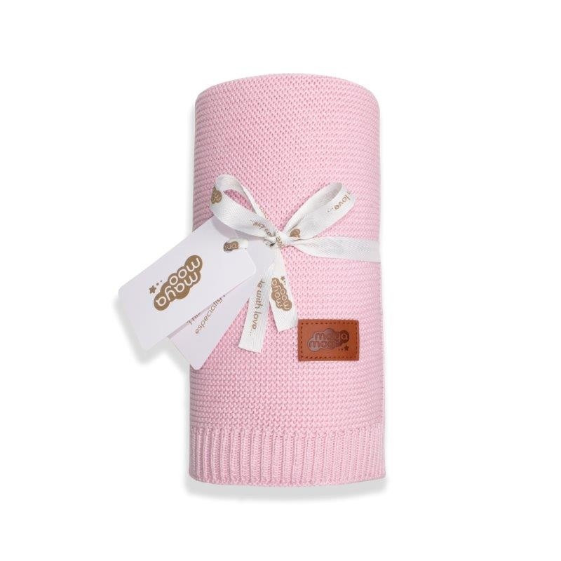 Strikket tæppe/blanket til børn i bomuld/ bamboo fra MytrendyHome.dk