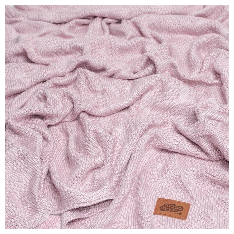 Strikket tæppe/blanket til børn i  bamboo fra MytrendyHome.dk