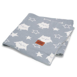 Strikket jacquard tæppe/blanket til børn i  bomuld fra MytrendyHome.dk