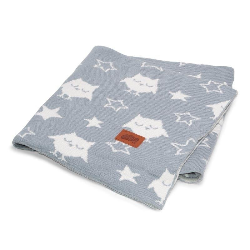Strikket jacquard tæppe/blanket til børn i  bomuld fra MytrendyHome.dk