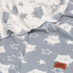 Strikket jacquard tæppe/blanket til børn i  bomuld fra MytrendyHome.dk