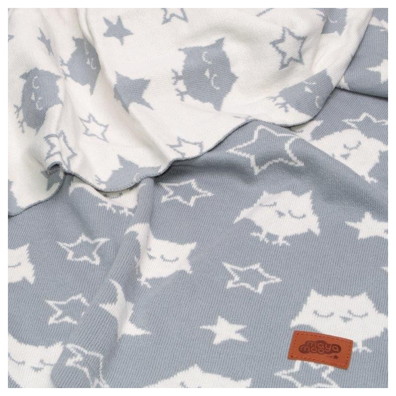 Strikket jacquard tæppe/blanket til børn i  bomuld fra MytrendyHome.dk