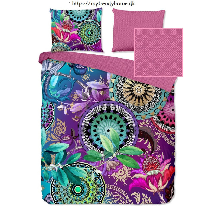 Bomuldssatin sengetøj Axelle med mandala ornament fra MytrendyHome.dk