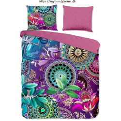 Bomuldssatin sengetøj Axelle med mandala ornament fra MytrendyHome.dk