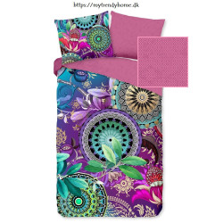Bomuldssatin sengetøj Axelle med mandala ornament fra MytrendyHome.dk