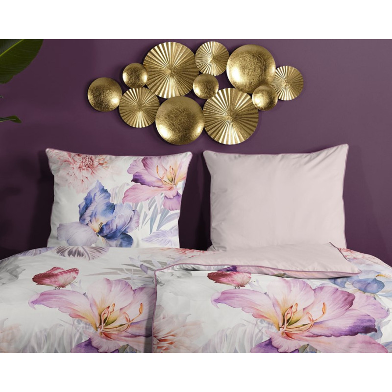 Bomuldssatin sengetøj Caen med eksotiske blomster - MyTrendyHome.dk