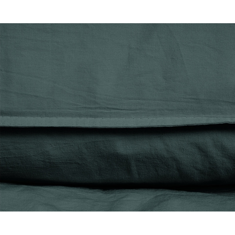 Sengesæt Stone washed Dark Green i 100% bomuld fra MyTrendyHome.dk