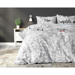 Sengesæt You Complete Me, White i 100% bomuld fra MyTrendyHome.dk