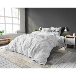 Sengesæt You Complete Me, White i 100% bomuld fra MyTrendyHome.dk