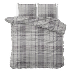 Flonel sengesæt Flonel Theotis Grey fra MytrendyHome.dk