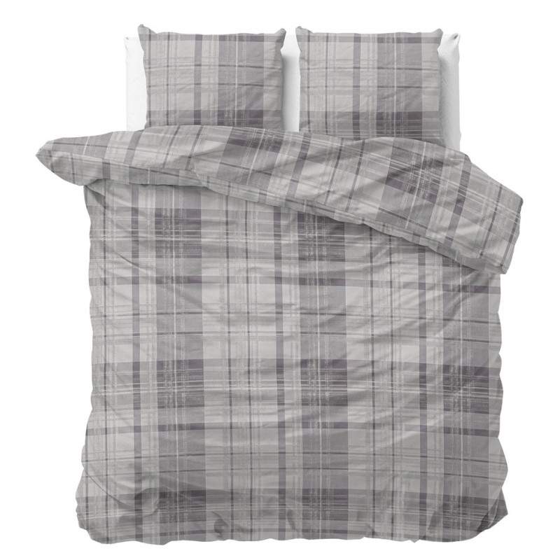Flonel sengesæt Flonel Theotis Grey fra MytrendyHome.dk