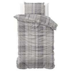 Flonel sengesæt Flonel Theotis Grey fra MytrendyHome.dk