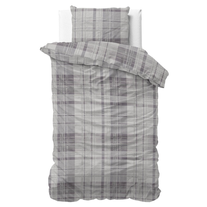 Flonel sengesæt Flonel Theotis Grey fra MytrendyHome.dk