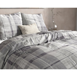 Flonel sengesæt Flonel Theotis Grey fra MytrendyHome.dk