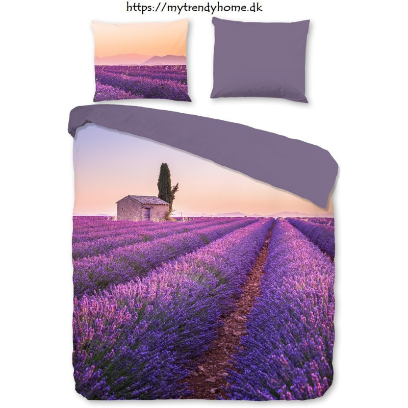 Sengesæt Lavender med blomster i 100% micropercal fra MyTrendyHome.dk