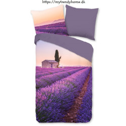 Sengesæt Lavender med blomster i 100% micropercal fra MyTrendyHome.dk