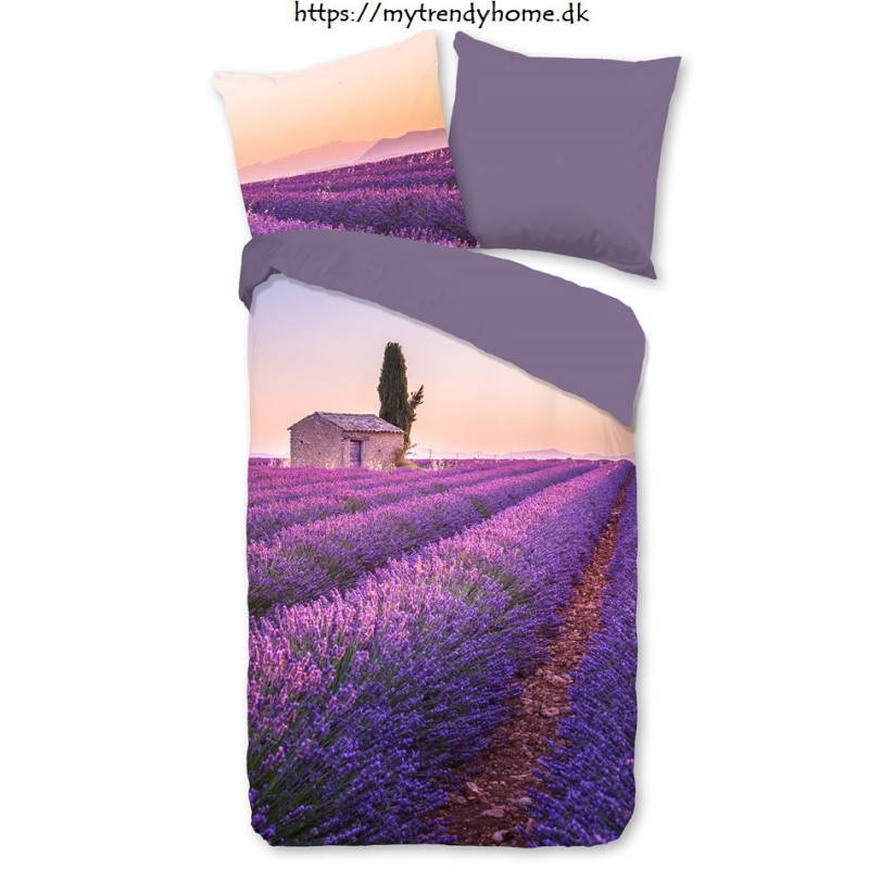 Sengesæt Lavender med blomster i 100% micropercal fra MyTrendyHome.dk