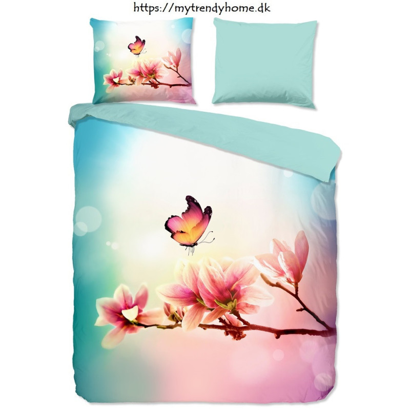 Sengesæt Kioto med sommerfugl i micropercal fra MyTrendyHome.dk