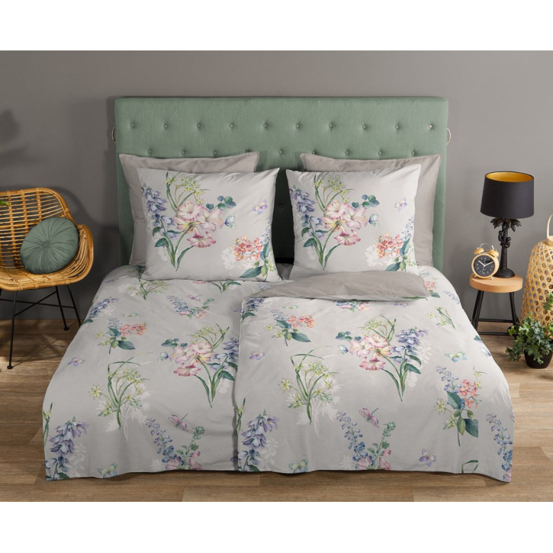 Sengesæt Evening 100% bomuld med havens blomster fra MyTrendyHome.dk