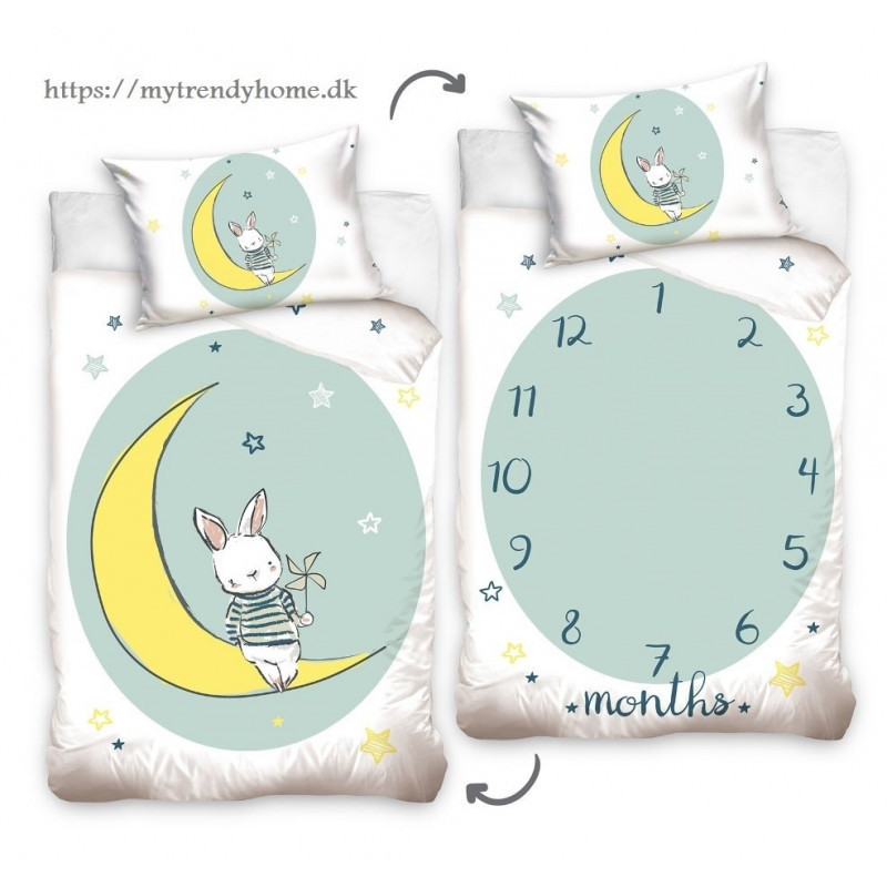 Junior Dobbeltsidet  Sengetøj Sweet Dreams mint fra MyTrendyHome.dk