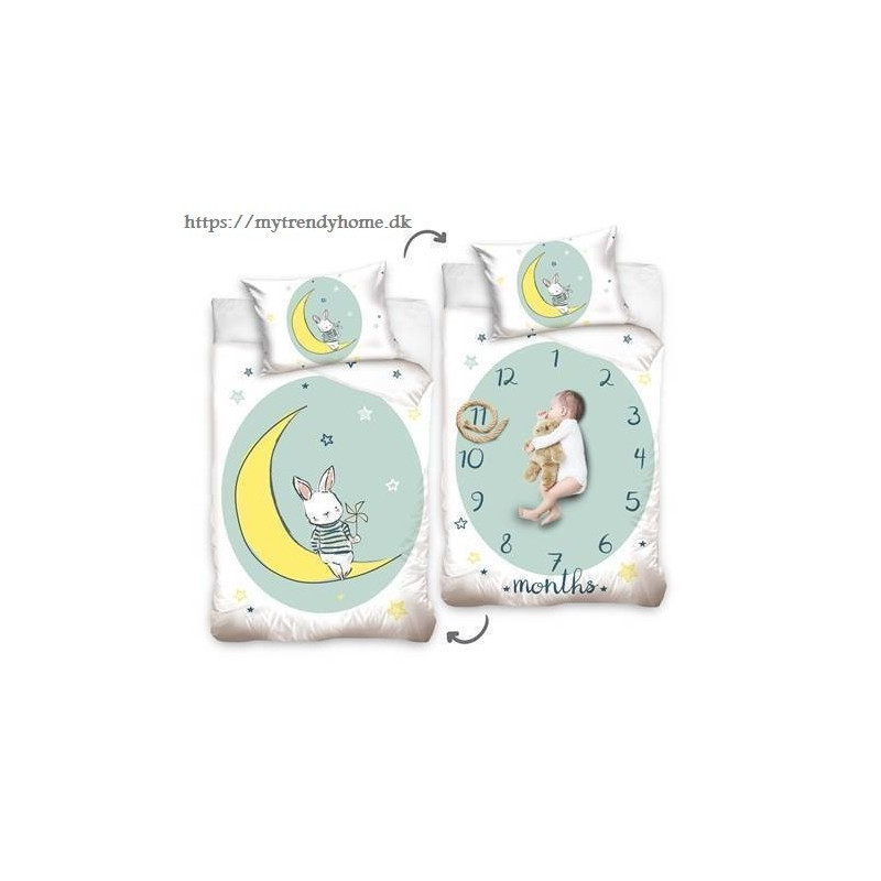 Junior Dobbeltsidet  Sengetøj Sweet Dreams mint fra MyTrendyHome.dk