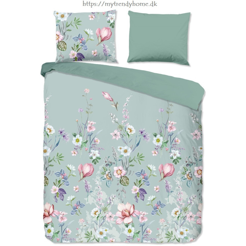 Sengesæt Vera med Magnolia og vilde blomster fra MyTrendyHome.dk