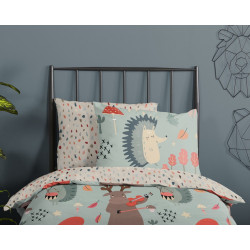 Børnesengetøj Skovsang med sjov dyr fra MyTrendyHome.dk