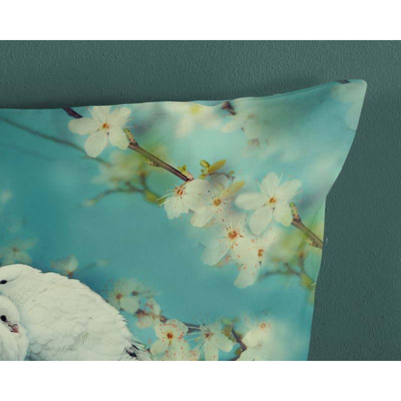Sengesæt Loving med hvide fugle og blomster fra MyTrendyHome.dk
