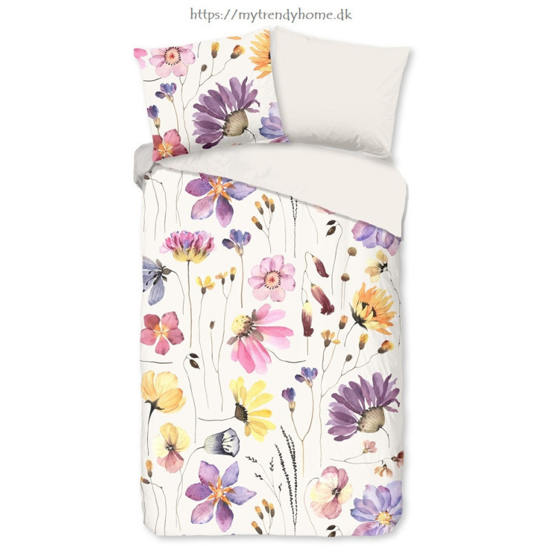 Sengesæt Kate i 100% bomuld med havens blomster fra MyTrendyHome.dk