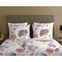 Sengesæt Kate i 100% bomuld med havens blomster fra MyTrendyHome.dk