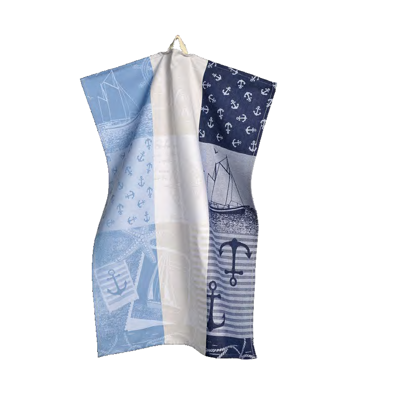 Jacquard Viskestykke SAILOR i 100% bomuld fra MyTrendyHome.dk