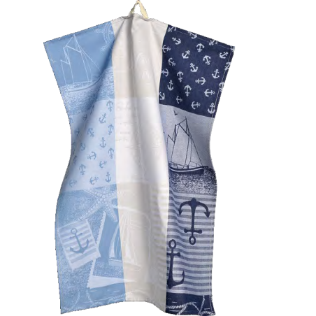 Jacquard Viskestykke SAILOR i 100% bomuld fra MyTrendyHome.dk