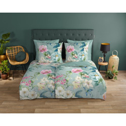 Sengelinned Casa i højeste kvalitet, lavet af fine 100% luksus bomuld med haveblomster fra MyTrendyHome.dk