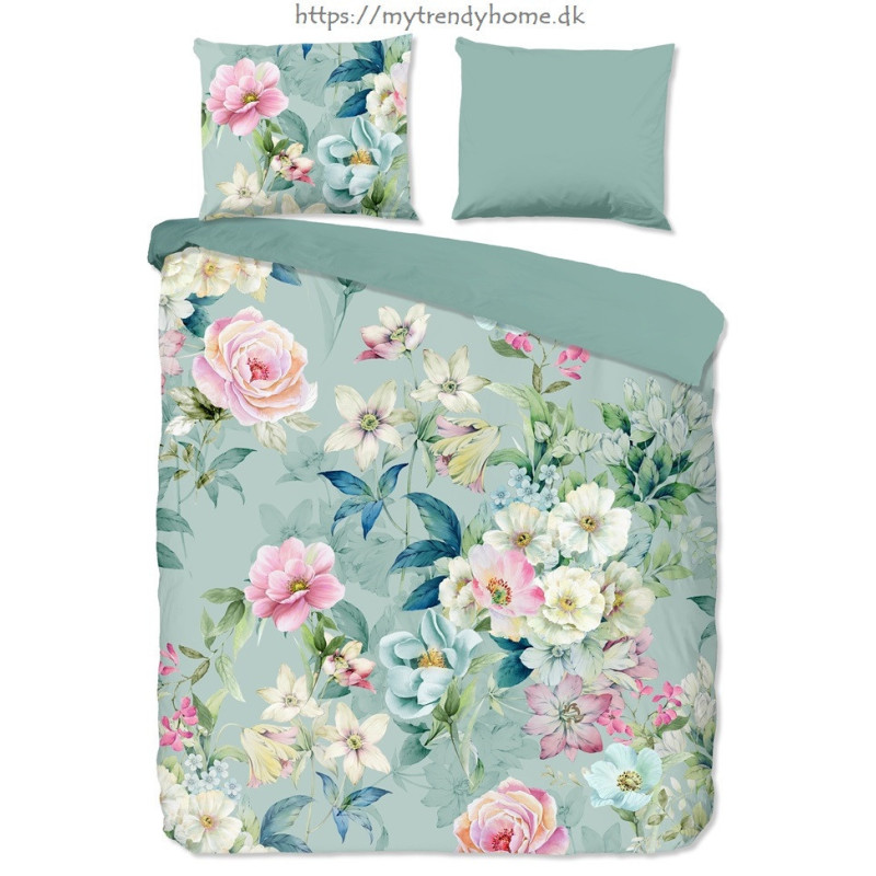Sengelinned Casa i højeste kvalitet, lavet af fine 100% luksus bomuld med haveblomster fra MyTrendyHome.dk