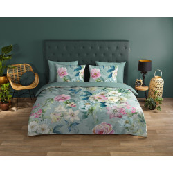 Sengelinned Casa i højeste kvalitet, lavet af fine 100% luksus bomuld med haveblomster fra MyTrendyHome.dk